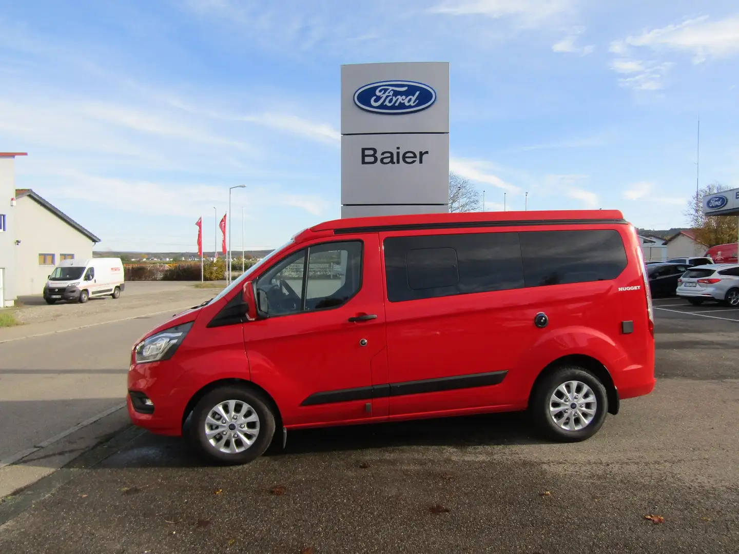 Ford Transit Custom Nugget Aufstelldach - Navi/Sitzheizung/ACC/AHK Rot - 1