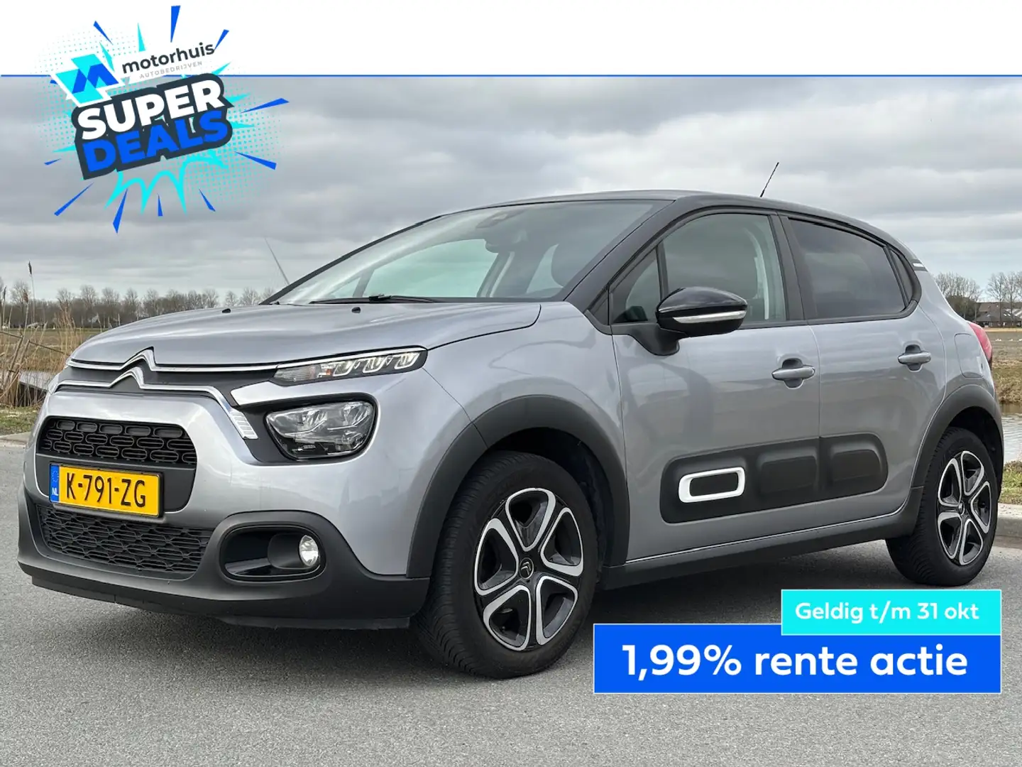 Citroen C3 | FEEL EDITION | NAVIGATIE | DAB + | PARKEER SENSO Grijs - 1