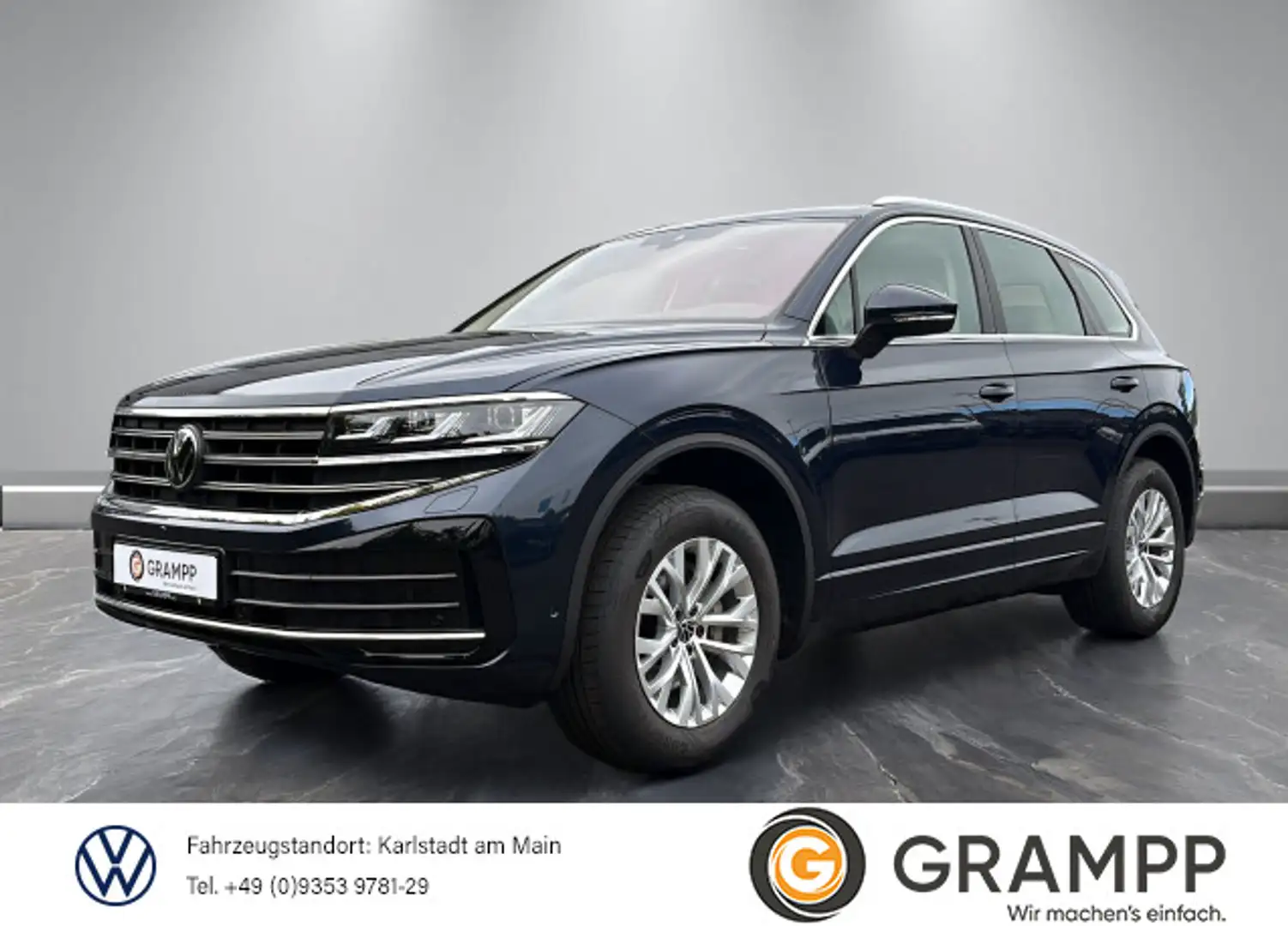 Volkswagen Touareg Elegance 3.0TDI +AHK+360°+HD-MATRIX+STDH Blau - 1