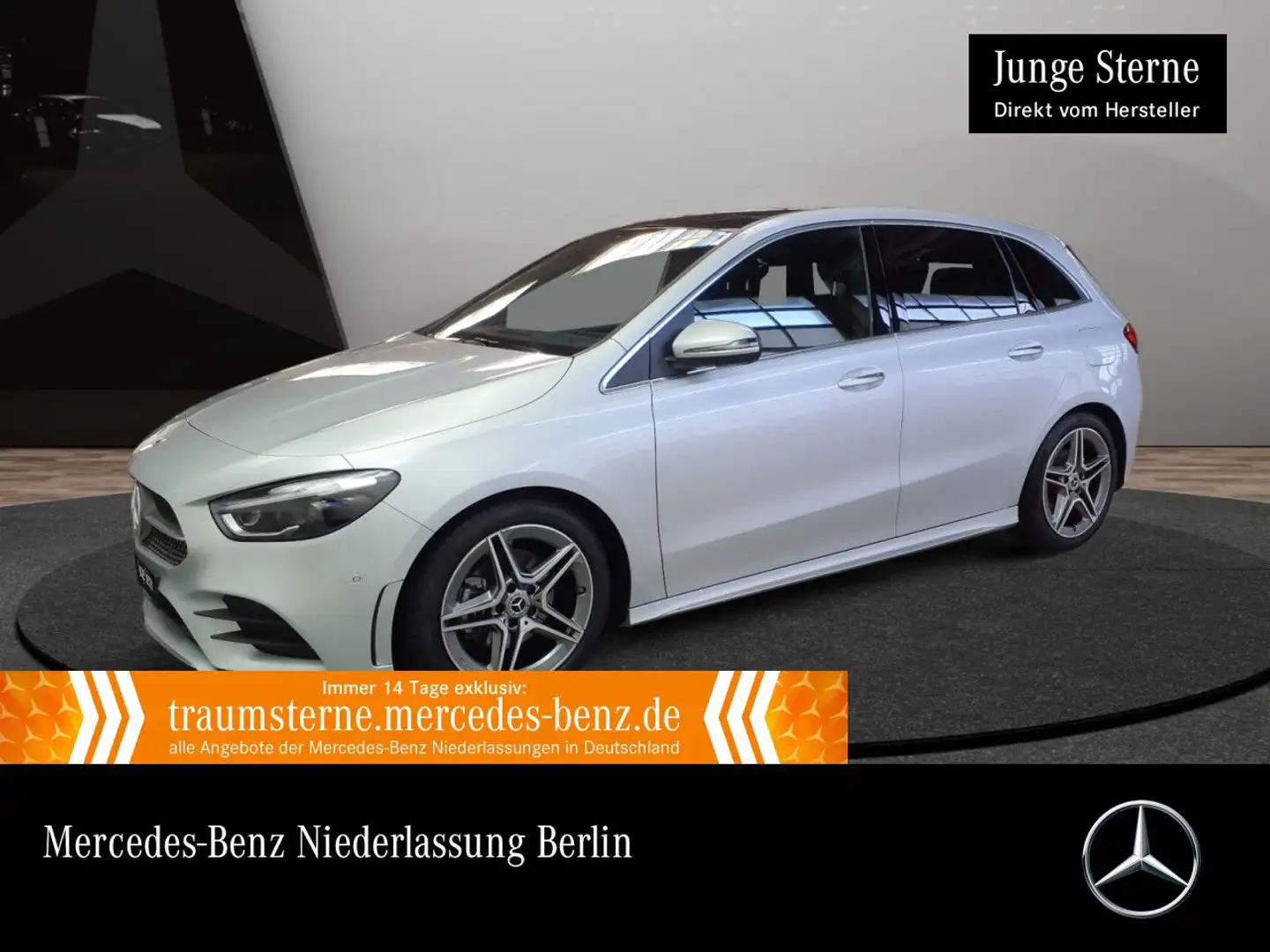 Mercedes-Benz B 200 d AMG+PANO+360°+MULTIBEAM+HUD+TOTW+KEYLESS Silber - 1