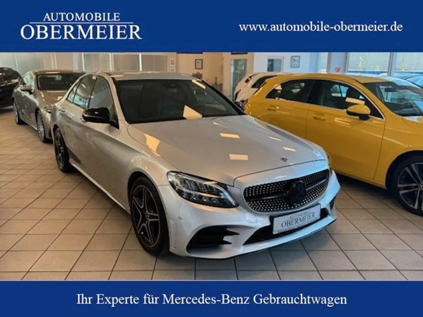 Mercedes-Benz C 200 AMG/Night 9G-Tr. LED RFK Ambiente CarPlay Argent - 1