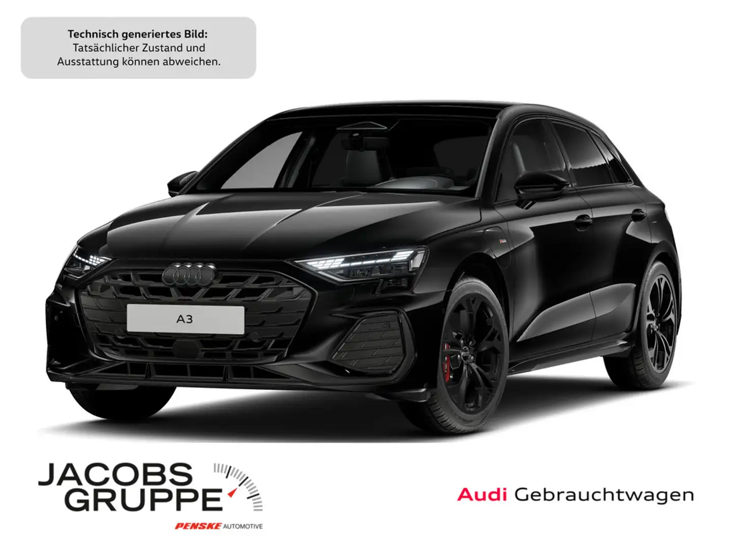 Audi A3 Sportback 45TFSIe 2xS line Black+/ACC/Matrix/Pano Schwarz - 1