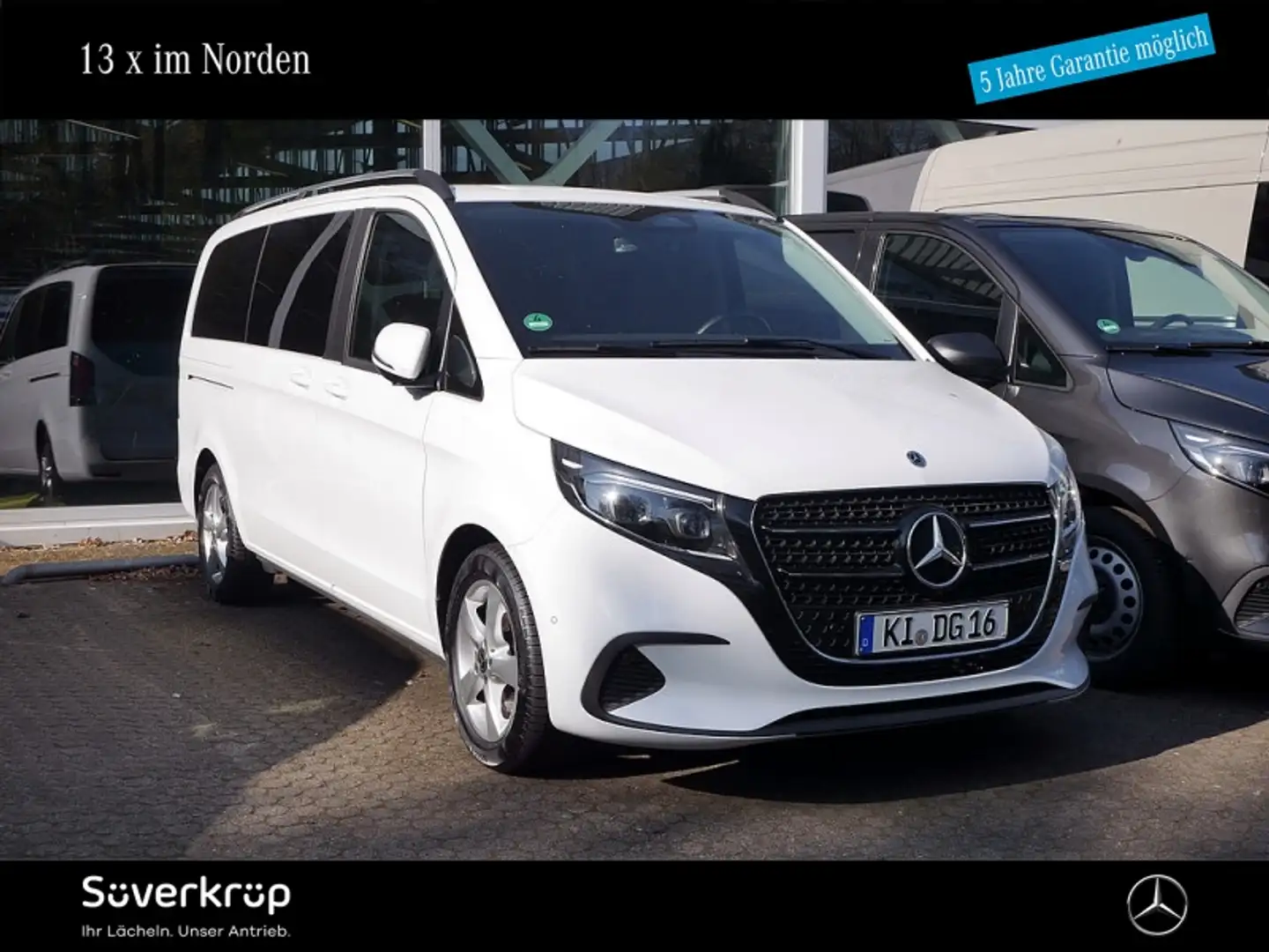 Mercedes-Benz V 220 lang DISTRO WIDESCREEN SPUR KAMERA TWA 7 SITZE Alb - 1