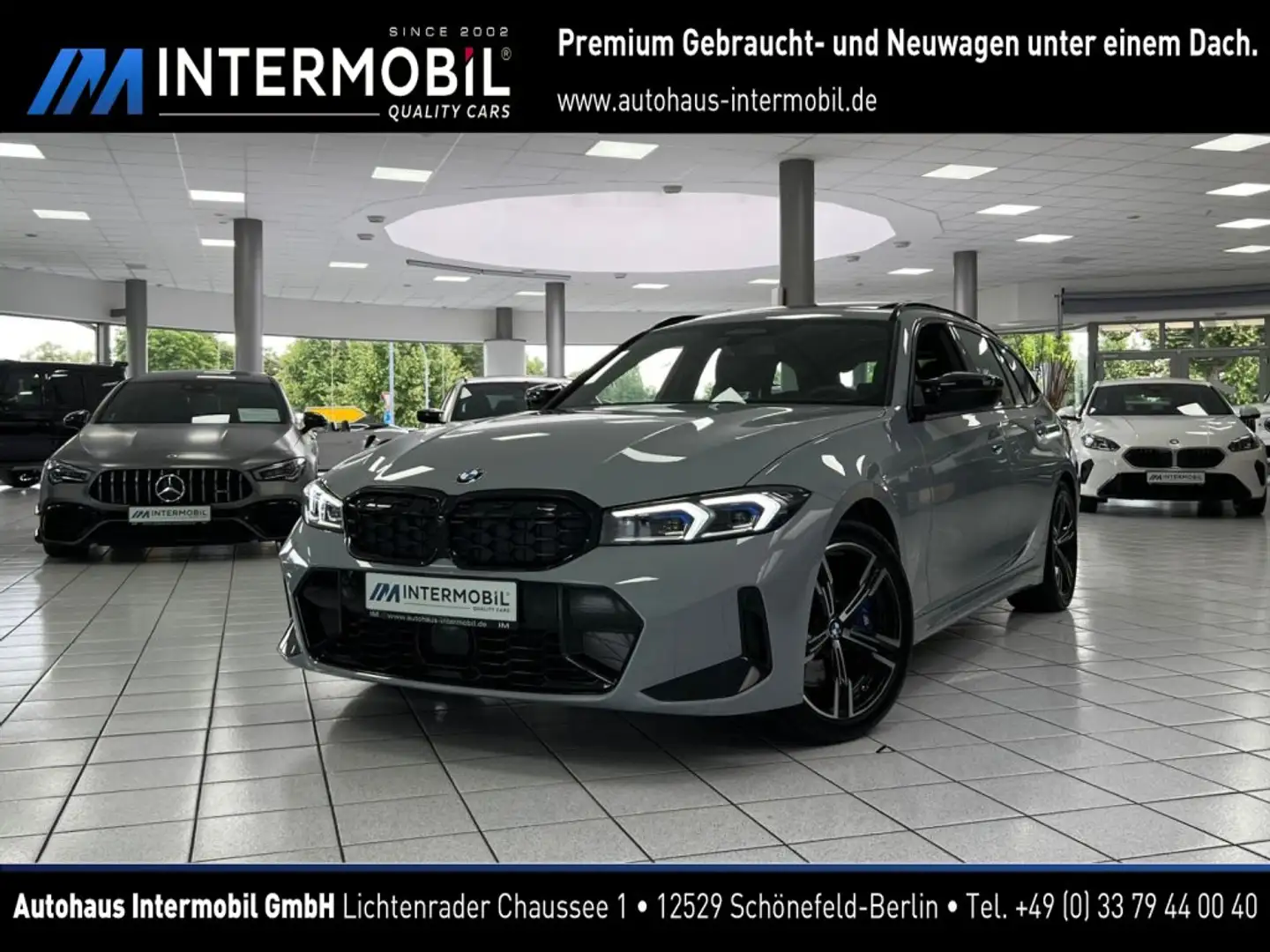 BMW 340 xDrive PANO*STHZG*HUD*H K*MEMO*AHK*ACC*360 Grau - 1
