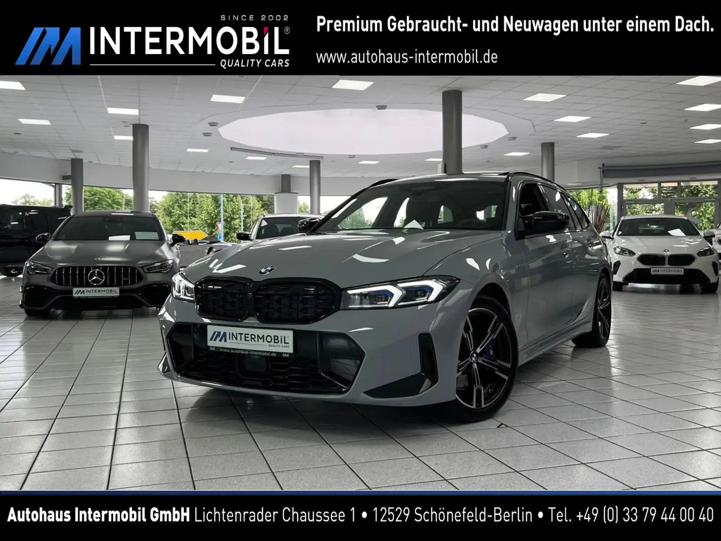 BMW 340 xDrive PANO*STHZG*HUD*H K*MEMO*AHK*ACC*360 Gris - 1
