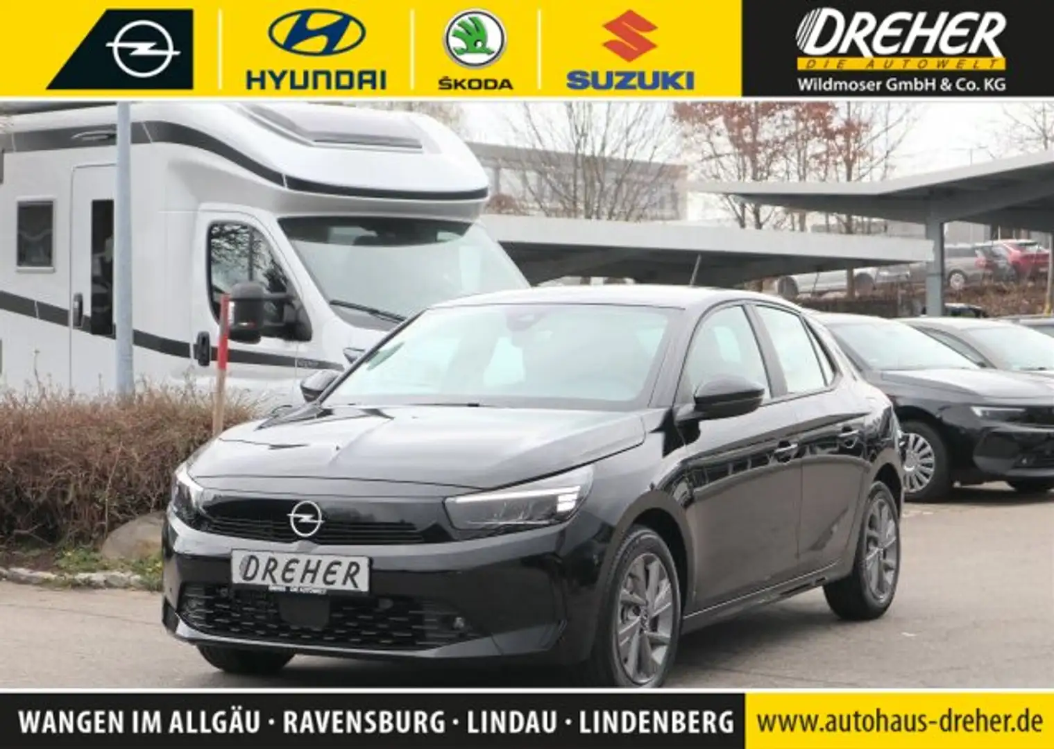 Opel Corsa Corsa Edition Klima/LED/RÜ-KAM/Sitzheizung/UVM. Noir - 1