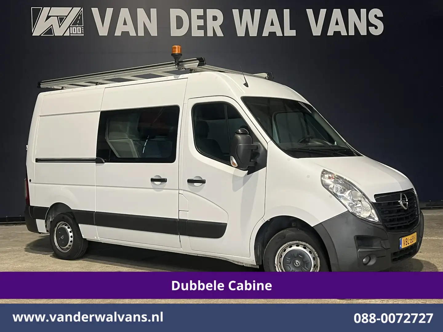 Opel Movano 2.3 Turbo 146pk L2H2 Dubbele cabine Euro6 Airco | Wit - 1