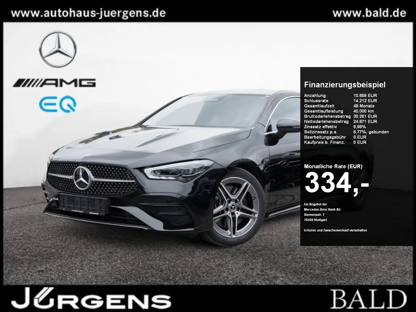 Mercedes-Benz CLA 250 4M SB AMG-Sport/Multibeam/Cam/Totw/18' Černá - 1