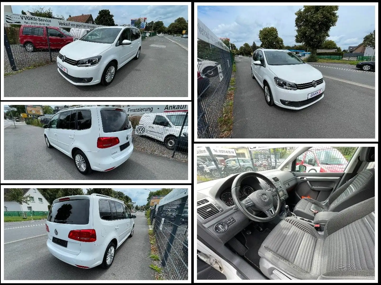 Volkswagen Touran Cup EcoFuel CNG "7-Sitzer" TÜV 02/2027! Weiß - 1