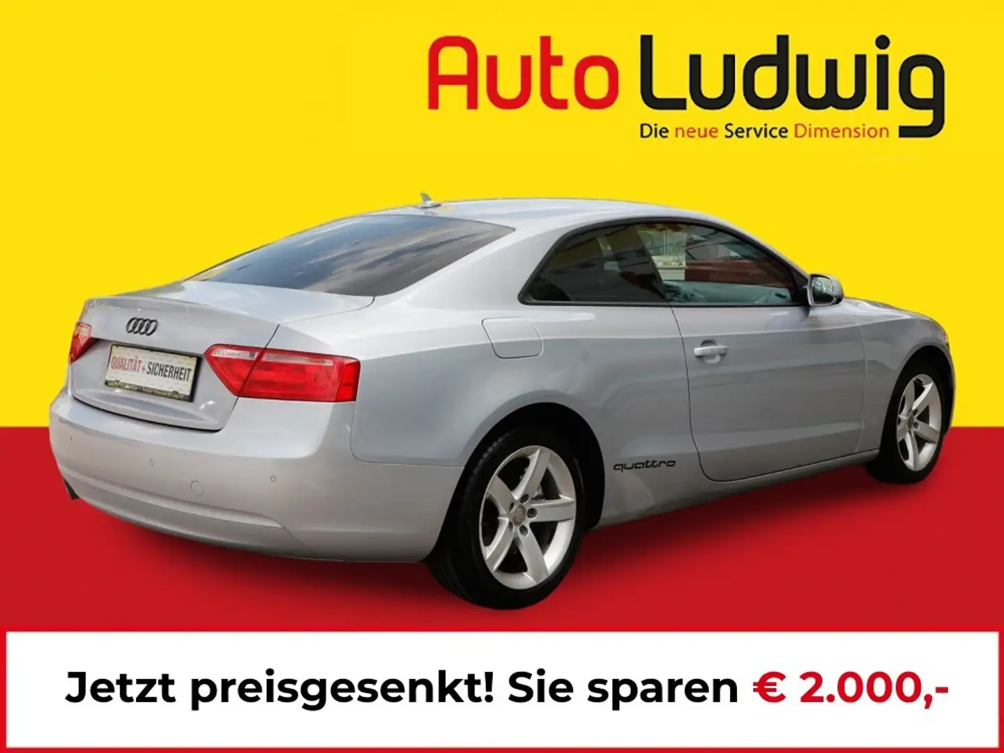 Audi A5 2,0 TDI quattro*NAVI*PDC*SOUND SYSTEM*REGENSENSOR* Silber - 2