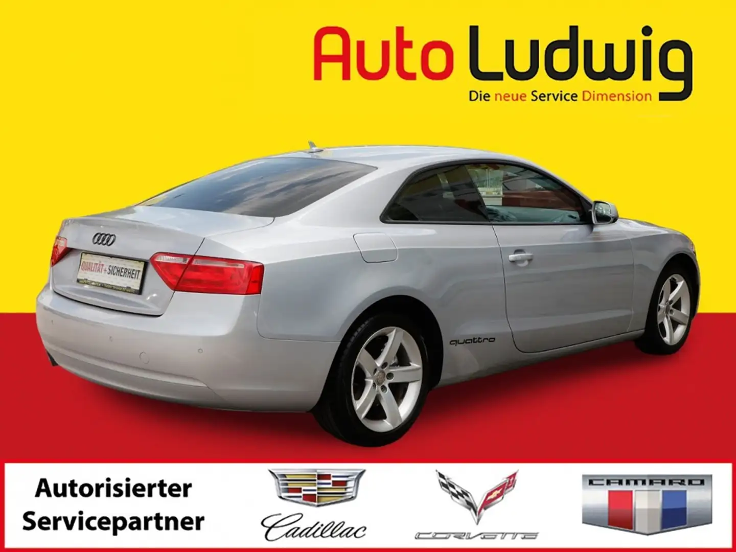 Audi A5 2,0 TDI quattro*NAVI*PDC*SOUND SYSTEM*REGENSENSOR* Argent - 2