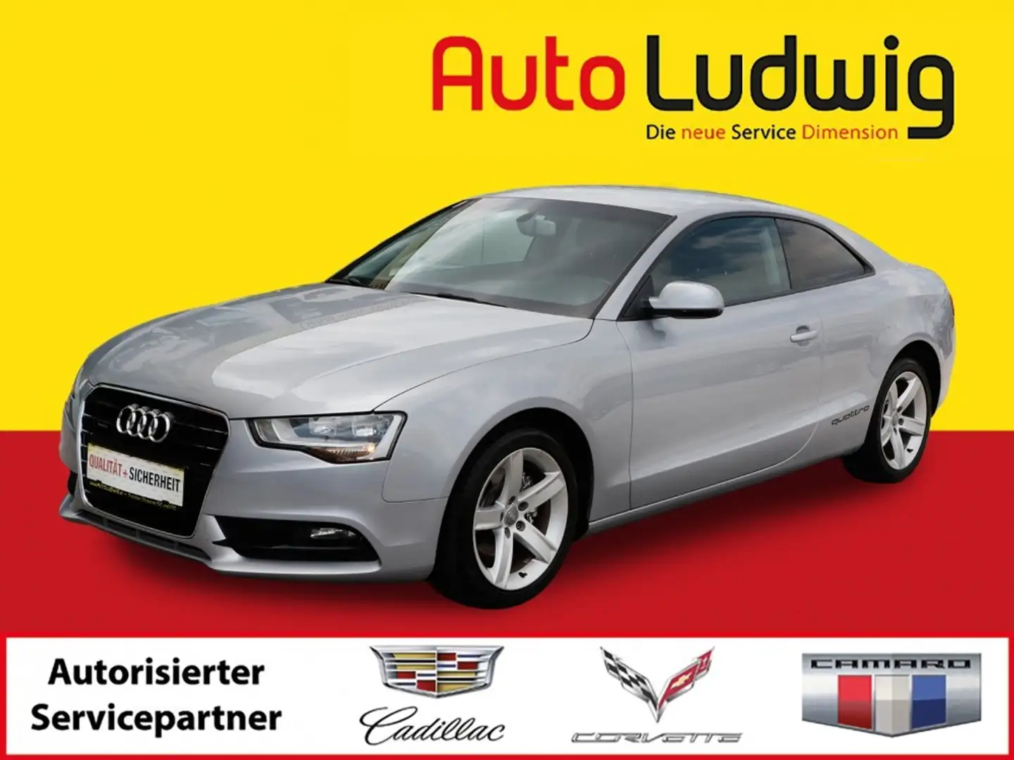 Audi A5 2,0 TDI quattro*NAVI*PDC*SOUND SYSTEM*REGENSENSOR* Argent - 1