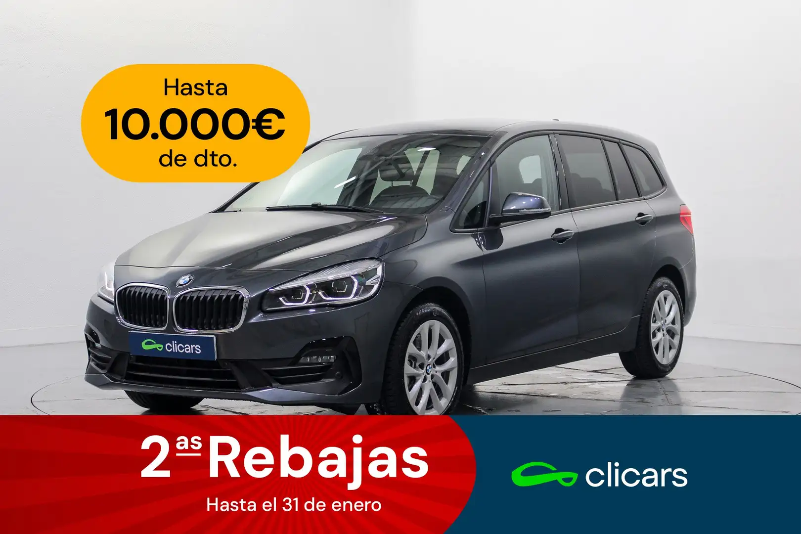 BMW 218 218dA Gran Tourer Gris - 1