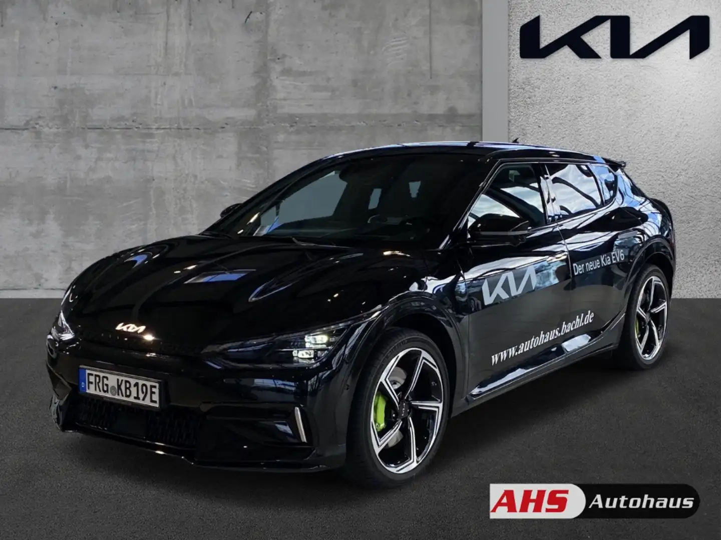 Kia EV6 GT 4WD 77,4 kWh Allrad HUD Navi digitales Cockpit Schwarz - 1