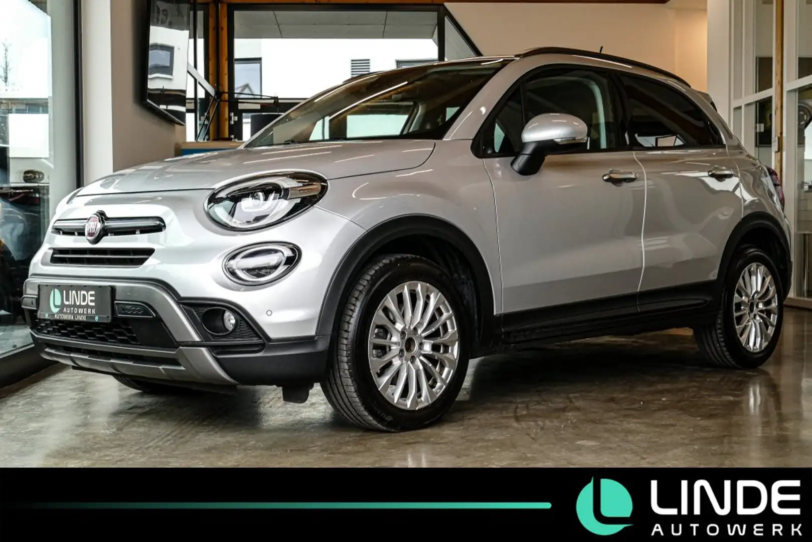 Fiat 500X Cross |LEDER|NAVI|R.KAMERA|SPURH.|17 ALU Argent - 1