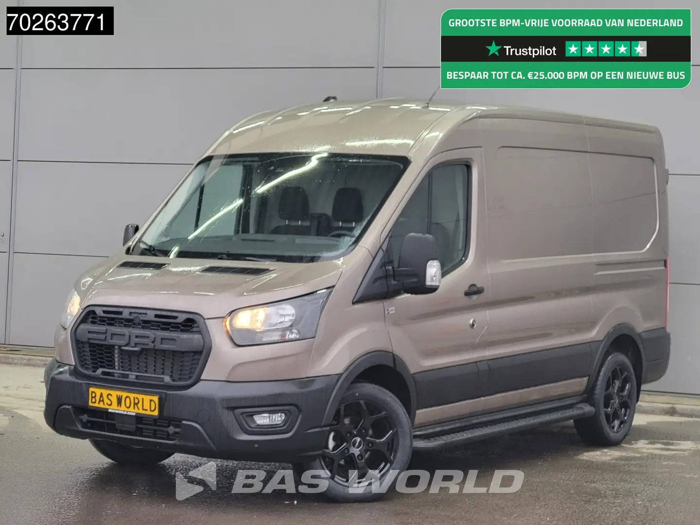 Ford Transit 130pk L2H2 Airco Cruise Camera Trekhaak Parkeersen Beige - 1