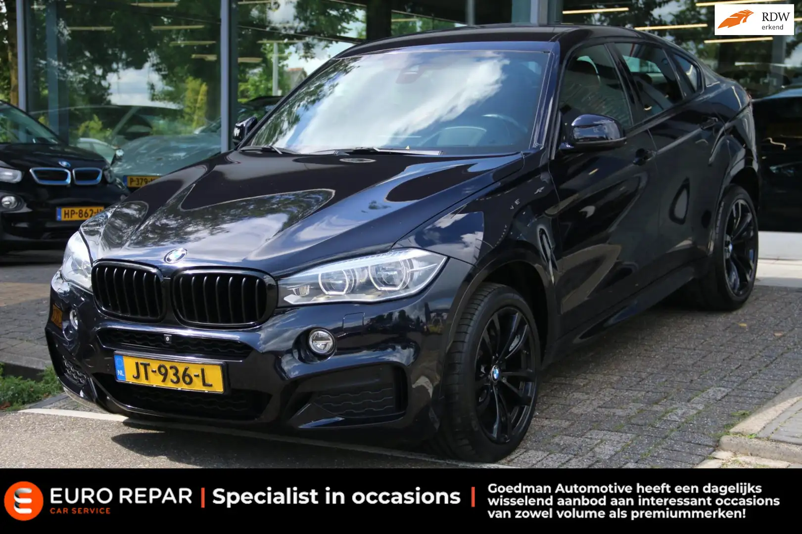 BMW X6 XDrive35i High Executive M-PAKKET NL-AUTO NAP! Zwart - 1