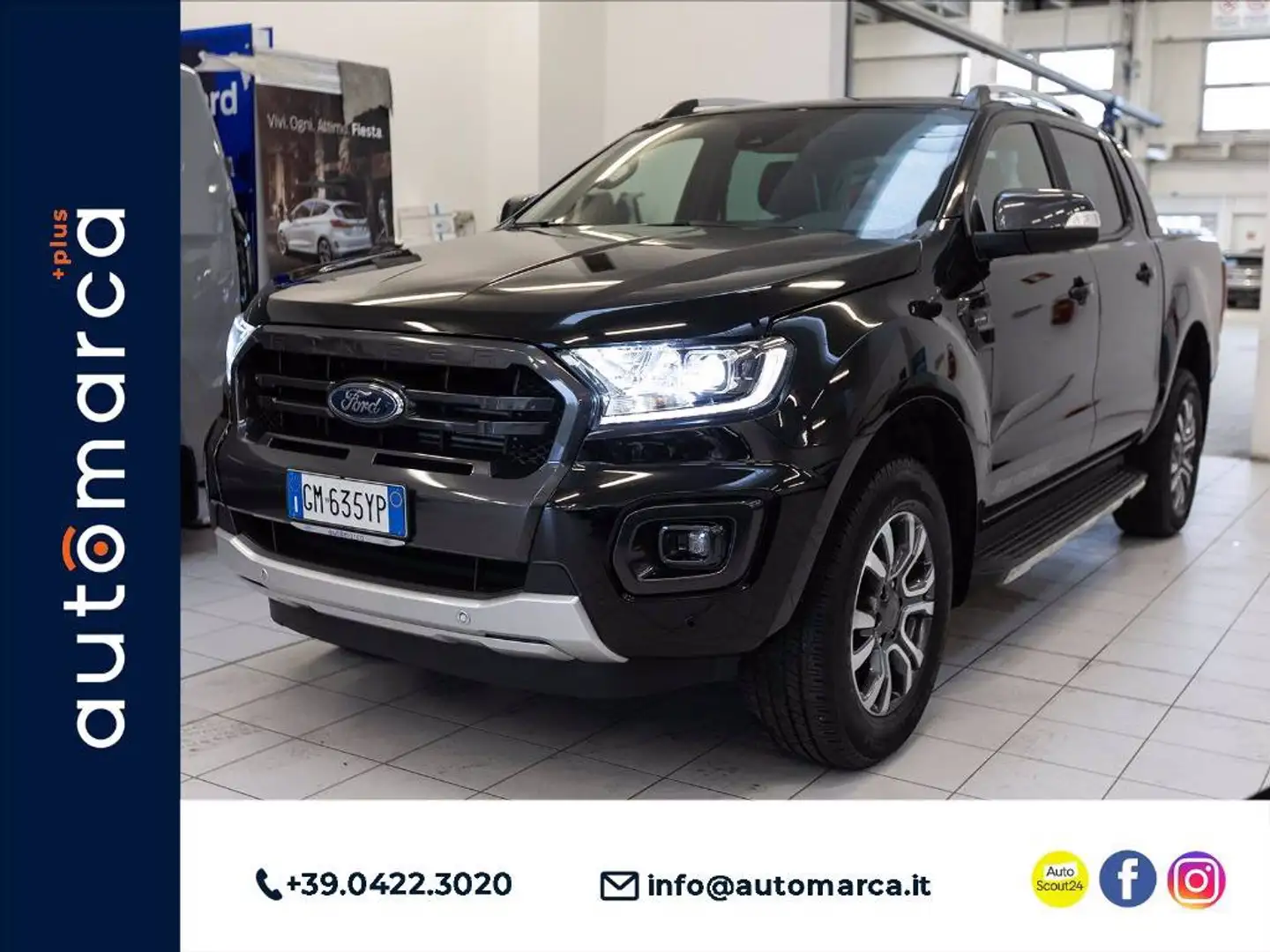 Ford Ranger 2.0 ecoblue double cab Wildtrak 213cv auto Nero - 1