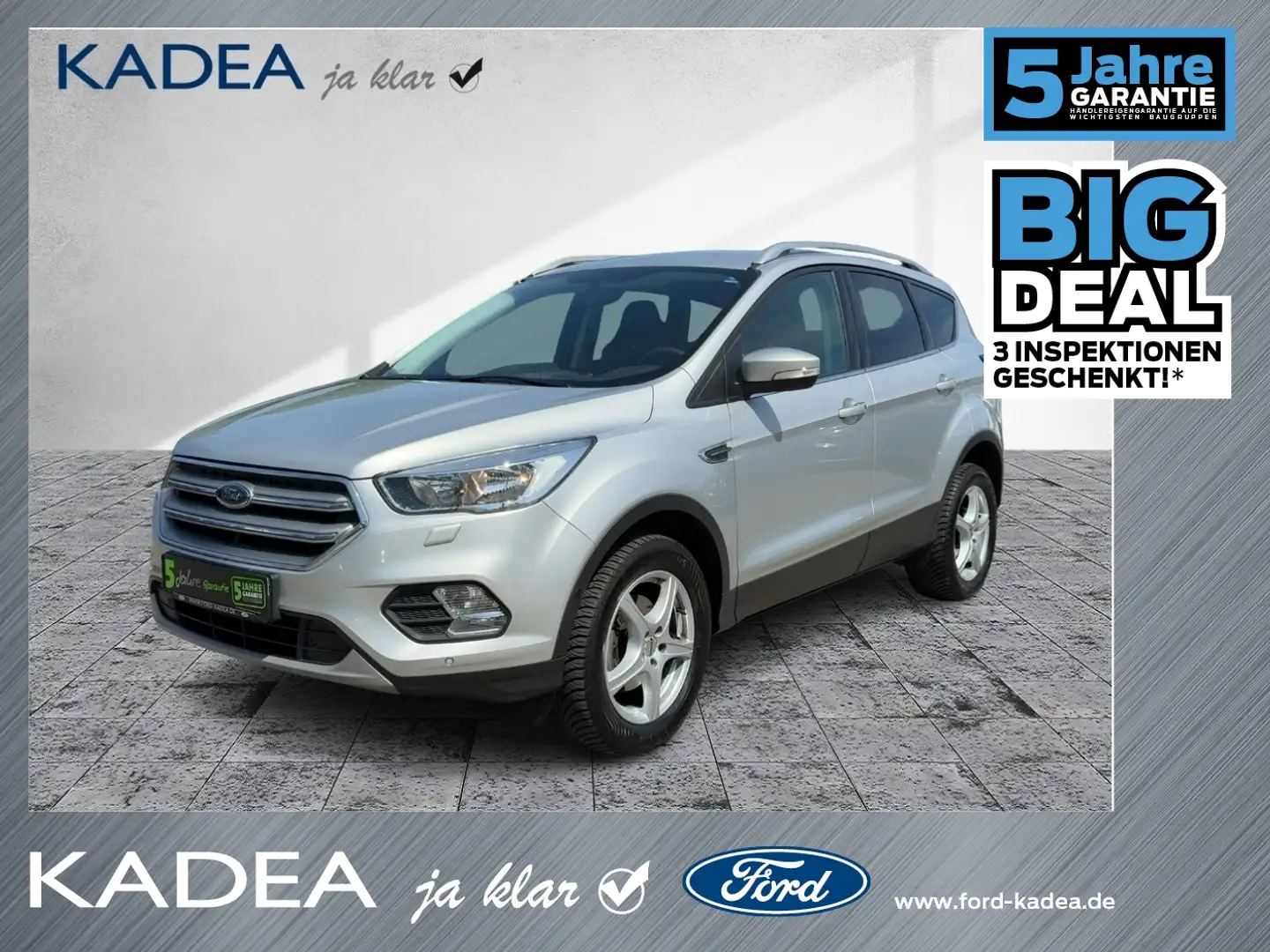 Ford Kuga 1.5 EcoBoost Trend Winter-P*Tempomat*PDC Zilver - 1