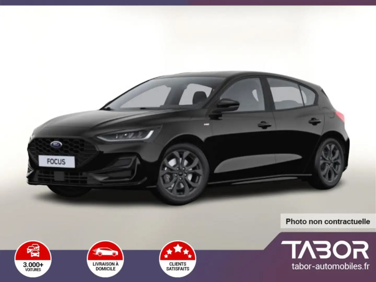 Ford Focus 1.5 EcoBlue 115 AT8 ST-Line GPS PDC Noir - 1