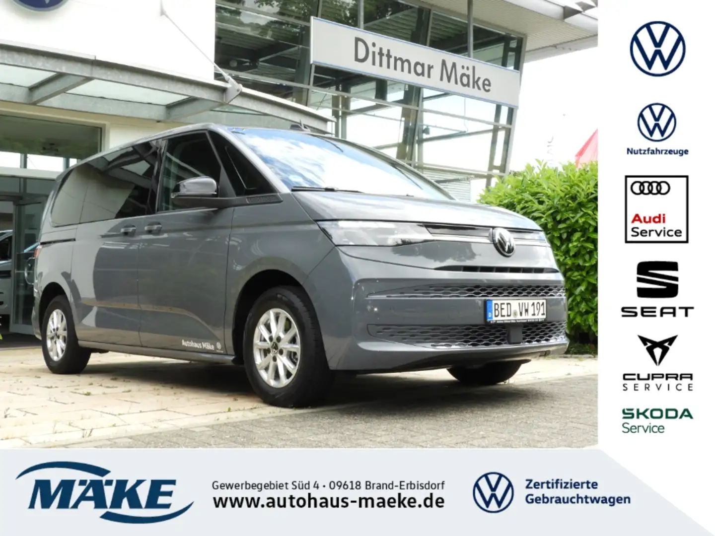 Volkswagen T7 Multivan Life 1.5 TSI DSG KR NAVI LED GRA 7-Si. Gris - 1