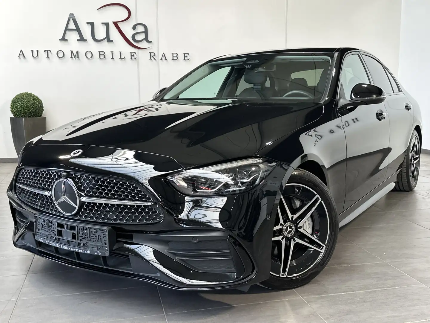 Mercedes-Benz C 200 AMG-Line NAV+LED+KAM+HUD+VCOCK+CARPLAY+PP Schwarz - 1