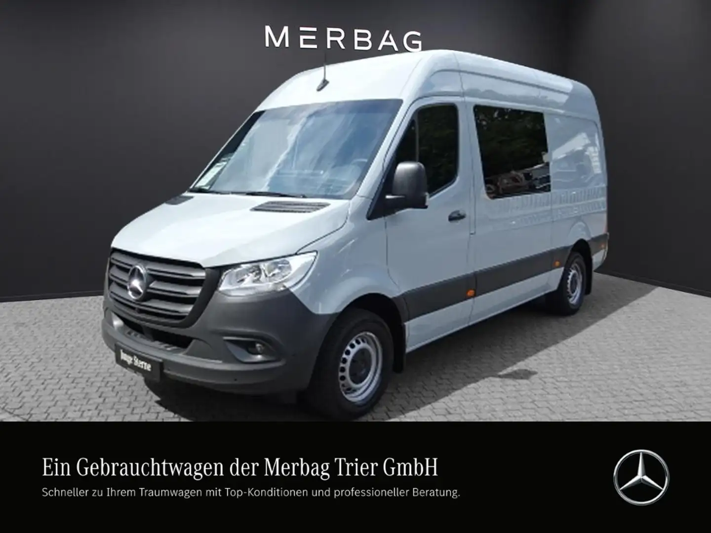 Mercedes-Benz Sprinter 317  *Hochdach + 9G-Tronic + 360° + AHK für 3,5T + Grau - 1