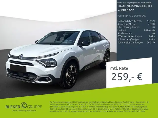 2024 Citroen C4 in White for sale