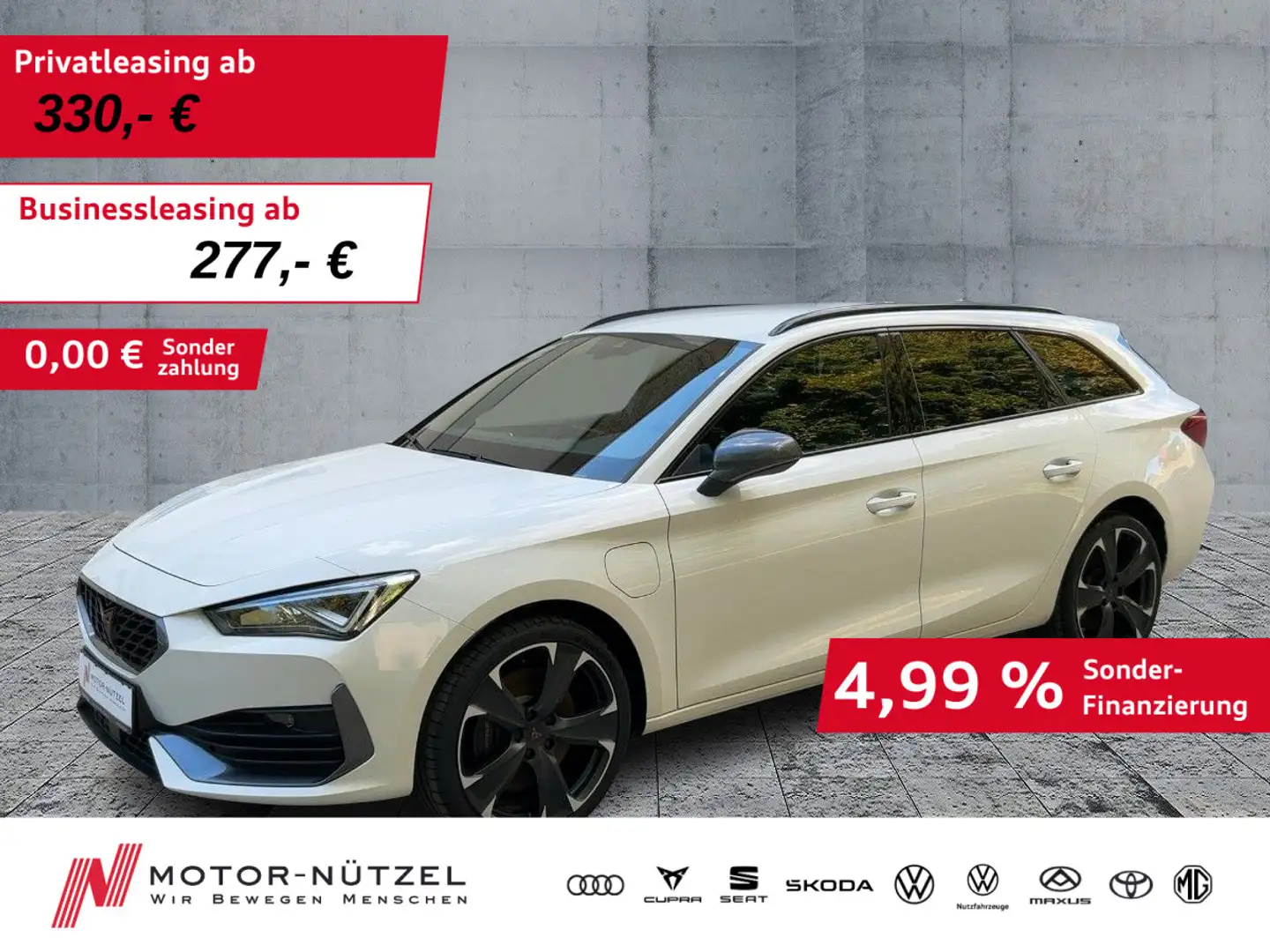 CUPRA Leon ST 1.4 TSI eHybrid LED+ACC+NAVI+DCC+SHZ+PDC Weiß - 1