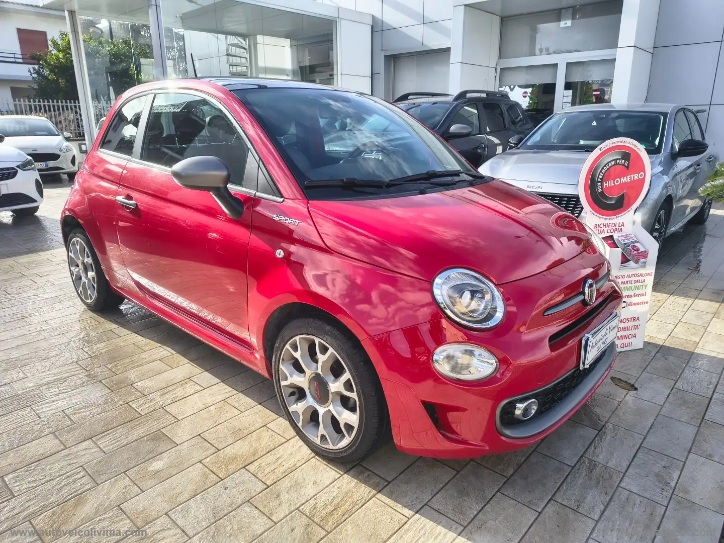 Fiat 500 1.0 Hybrid SPORT Rosso - 1