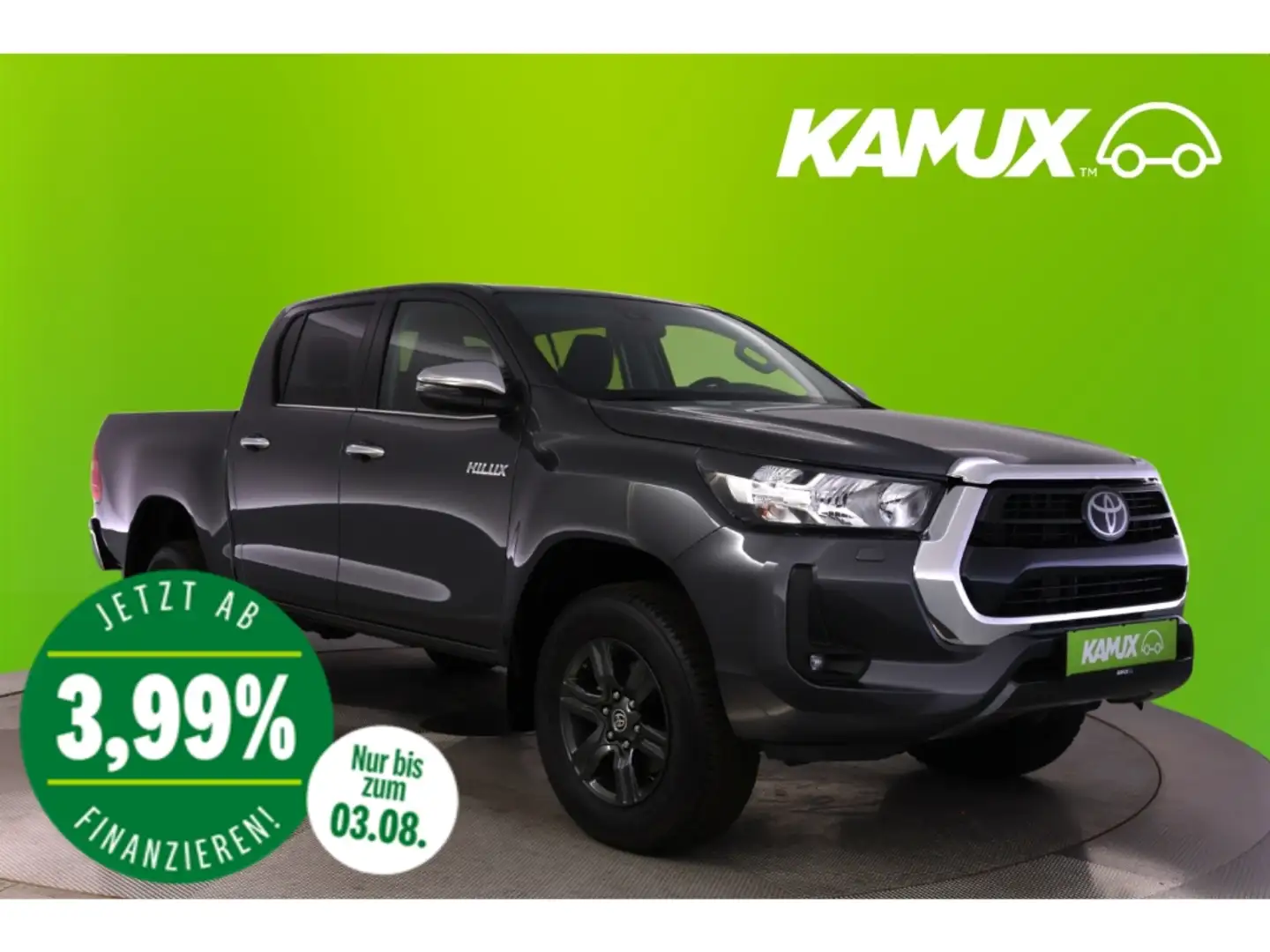 Toyota Hilux 2.4D-4D 4x4 Aut.Double Cab Comfort+NAVI+KAMERA Grau - 1