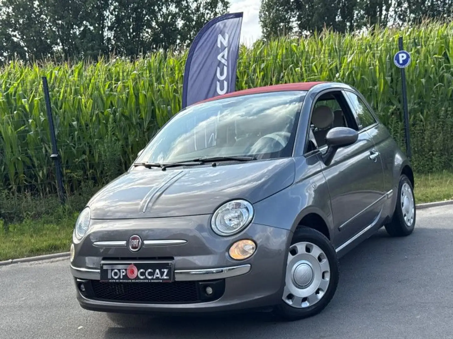 Fiat 500C 0.9 8V TWINAIR 85CH S&amp;S LOUNGE * 90.000KM * GA Gris - 1