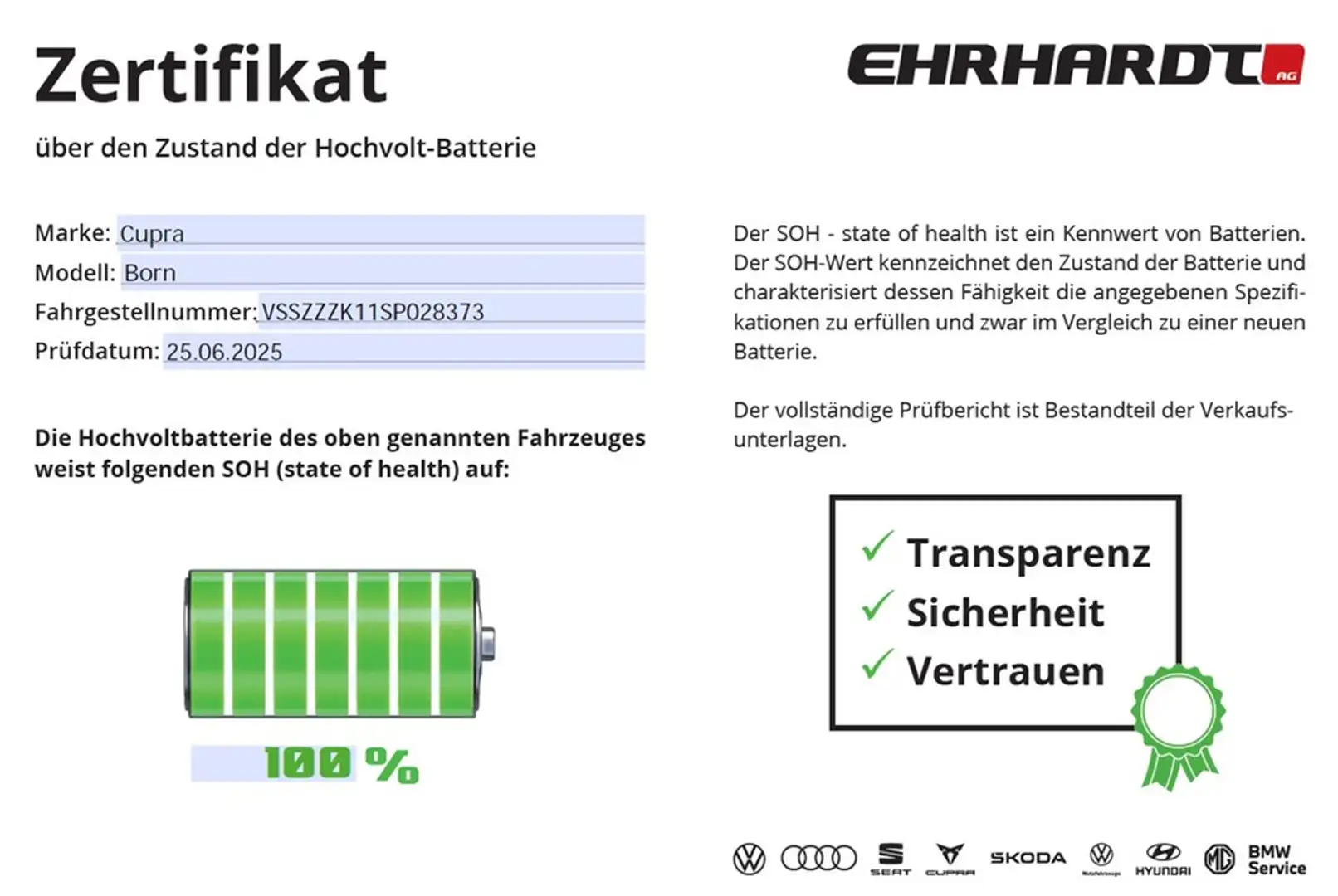 CUPRA Born 60 kwh Edition Dynamic PANO*WÄRMEPU*NAVI*LED*AC... Weiß - 2