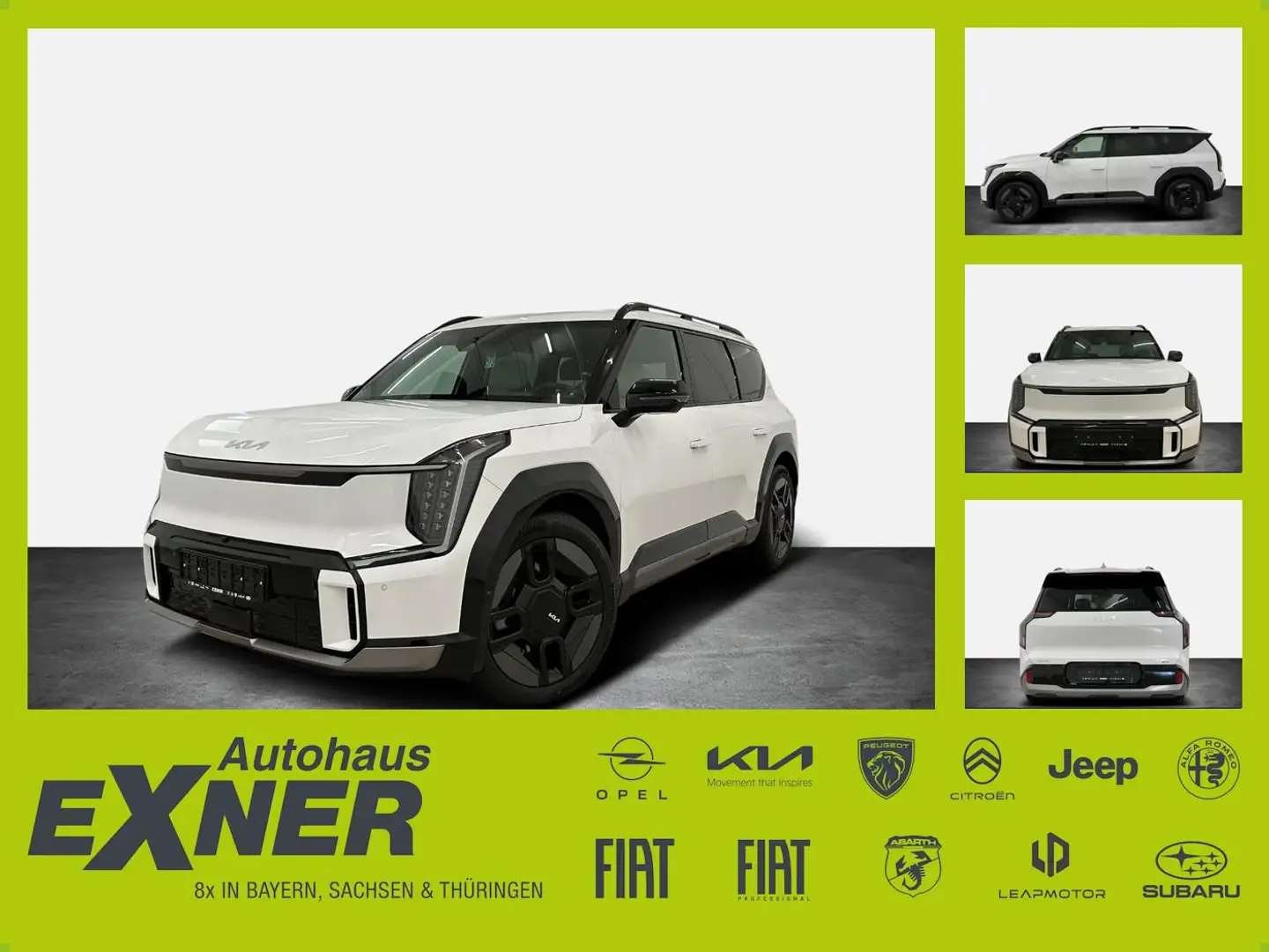 Kia EV9 GT-Line AWD 99,8 kWh Panoramaglasdach Bílá - 1