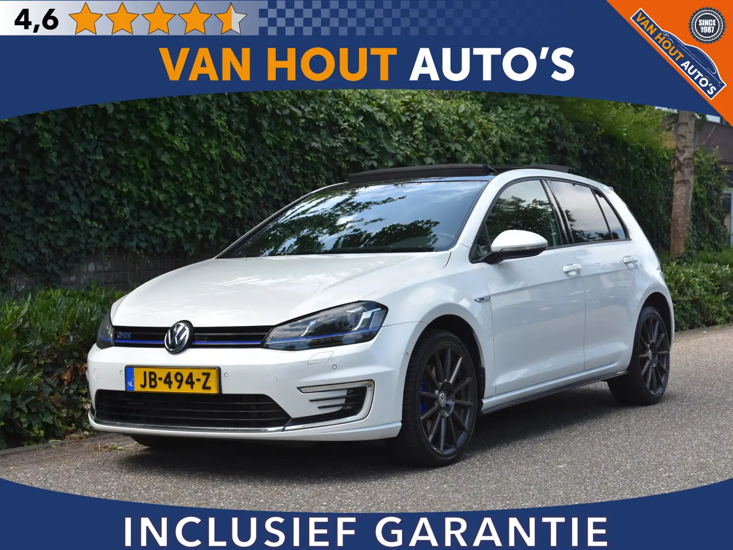 Volkswagen Golf GTE 1.4 TSI | PANO | LEDER | GTI UITLAAT Wit - 1