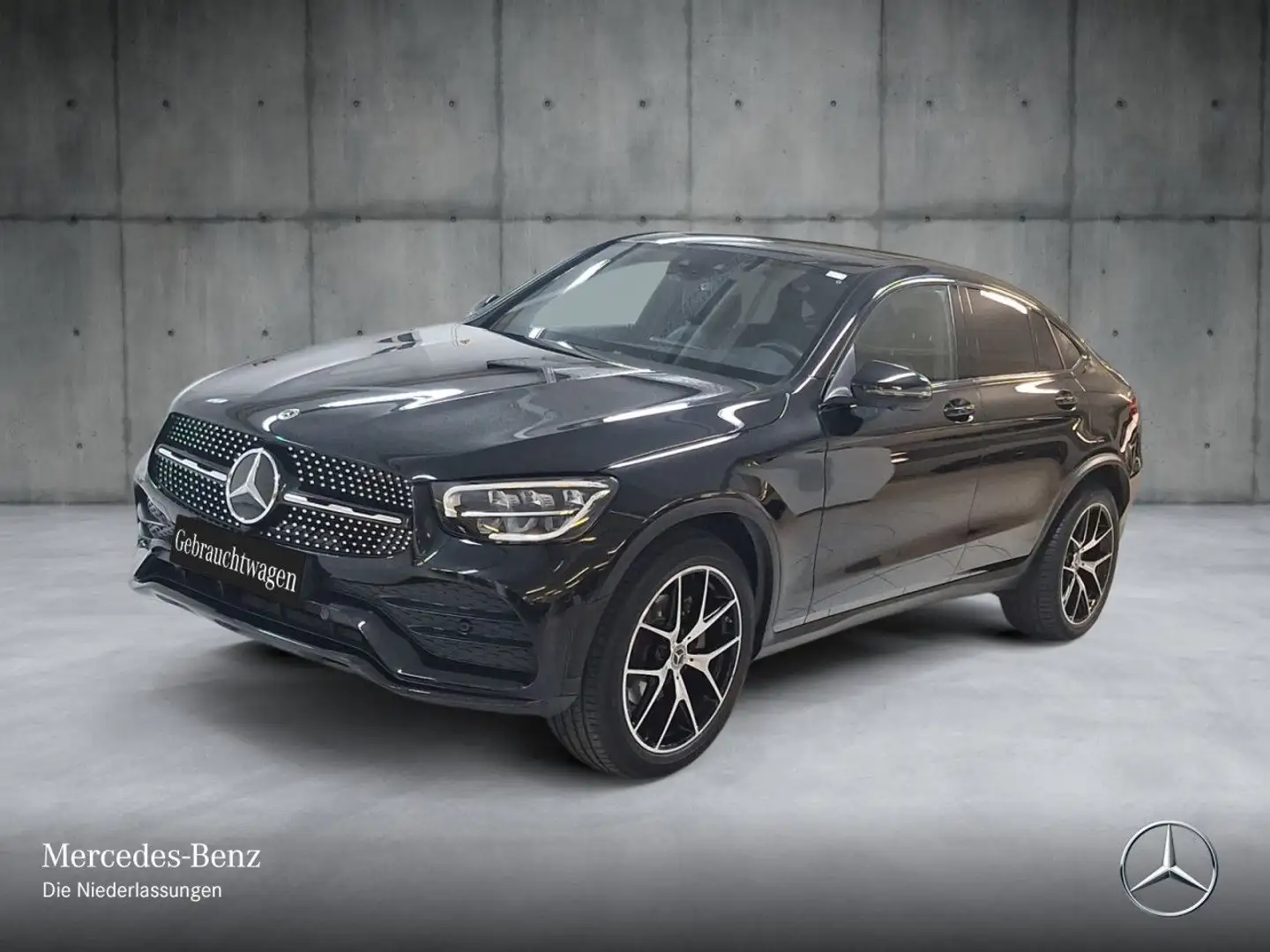 Mercedes-Benz GLC 300 Coupé 4M AMG+NIGHT+360+LED+HUD+SPUR+TOTW Schwarz - 2