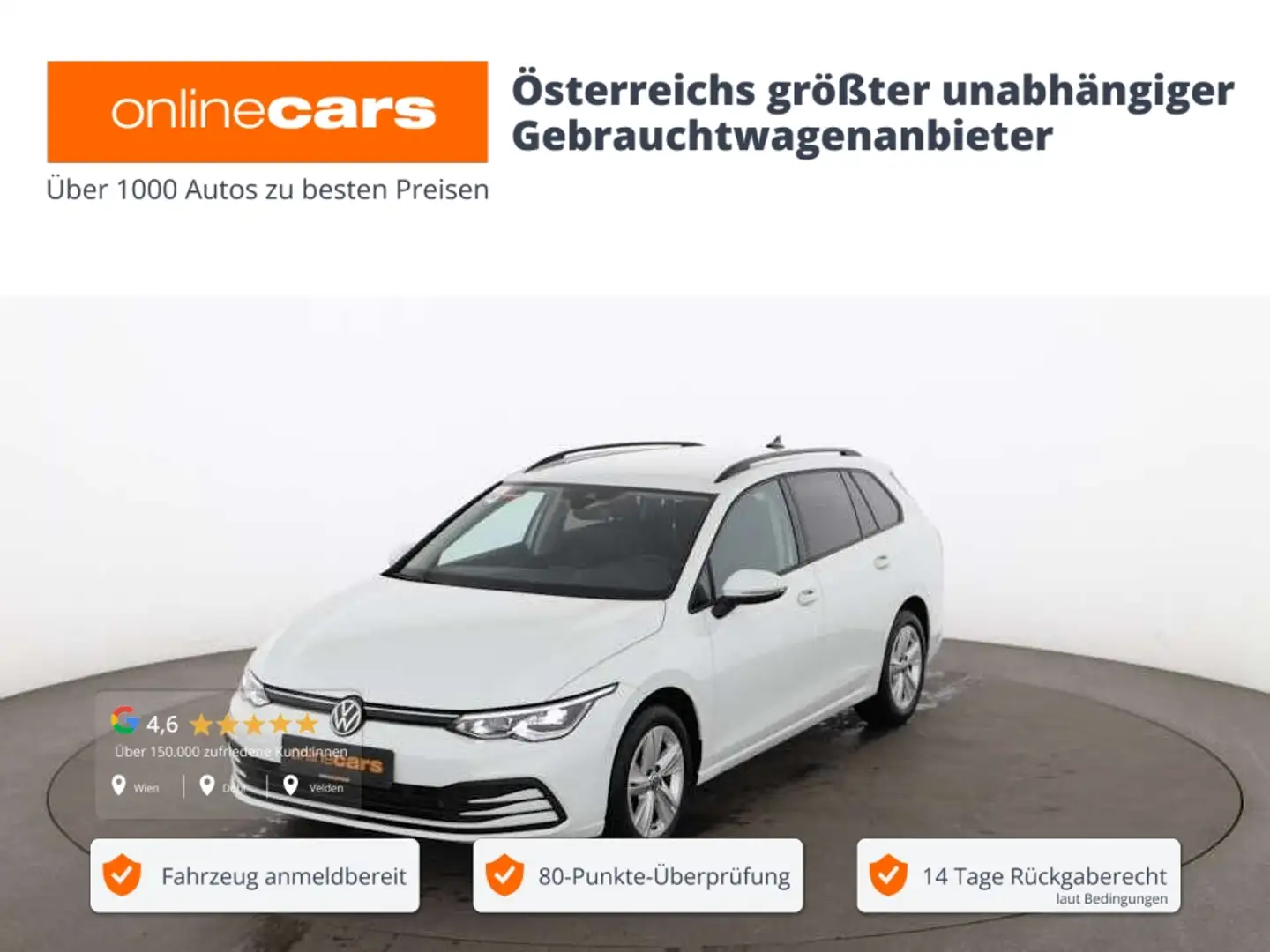 Volkswagen Golf Variant Golf VIII Variant 1.5 TSI Life LED RADAR NAVI PDC Weiß - 1