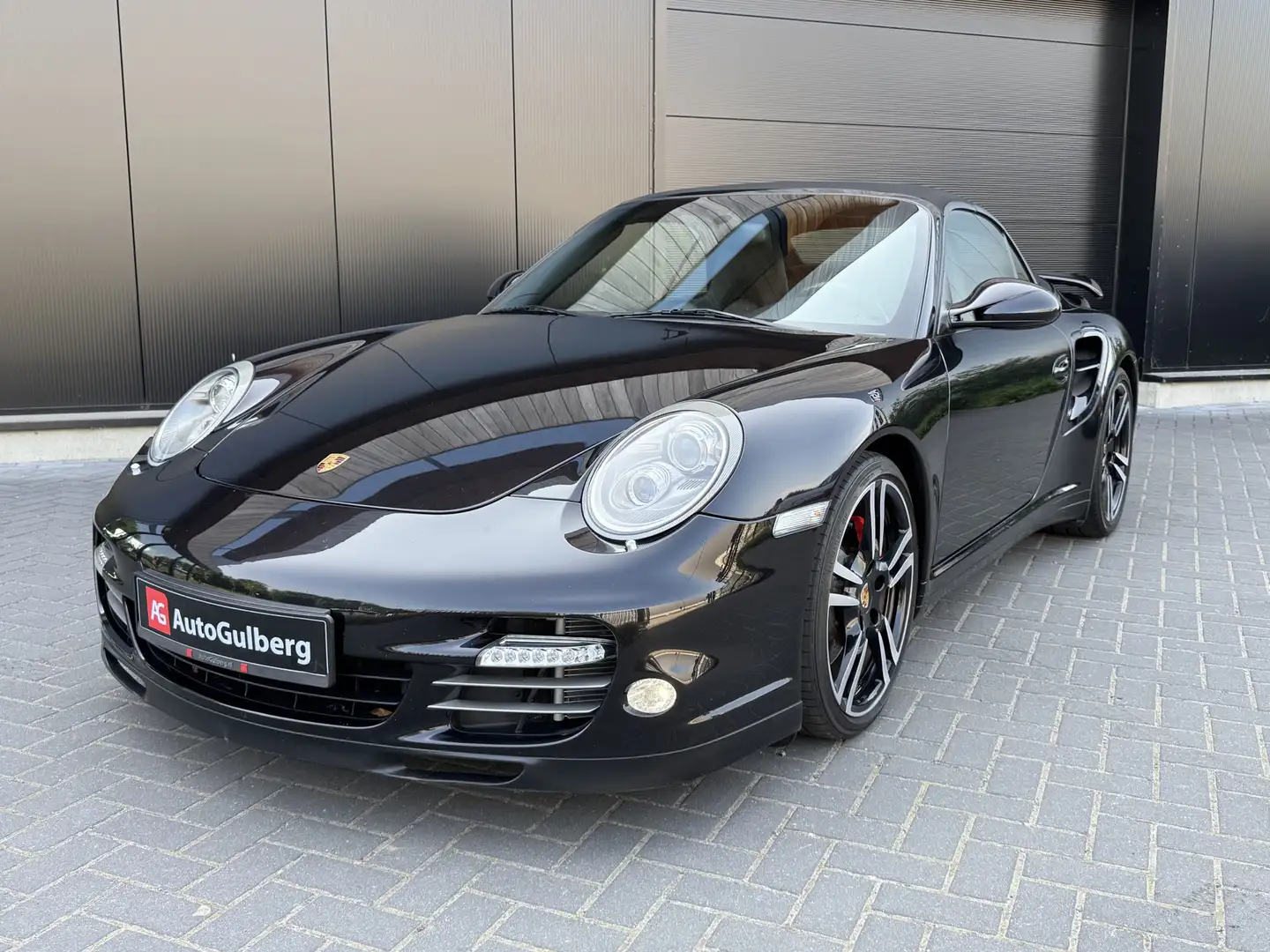 Porsche 997 Cabrio 3.8 Turbo Sportstoelen Adaptive Voll Leder Zwart - 1