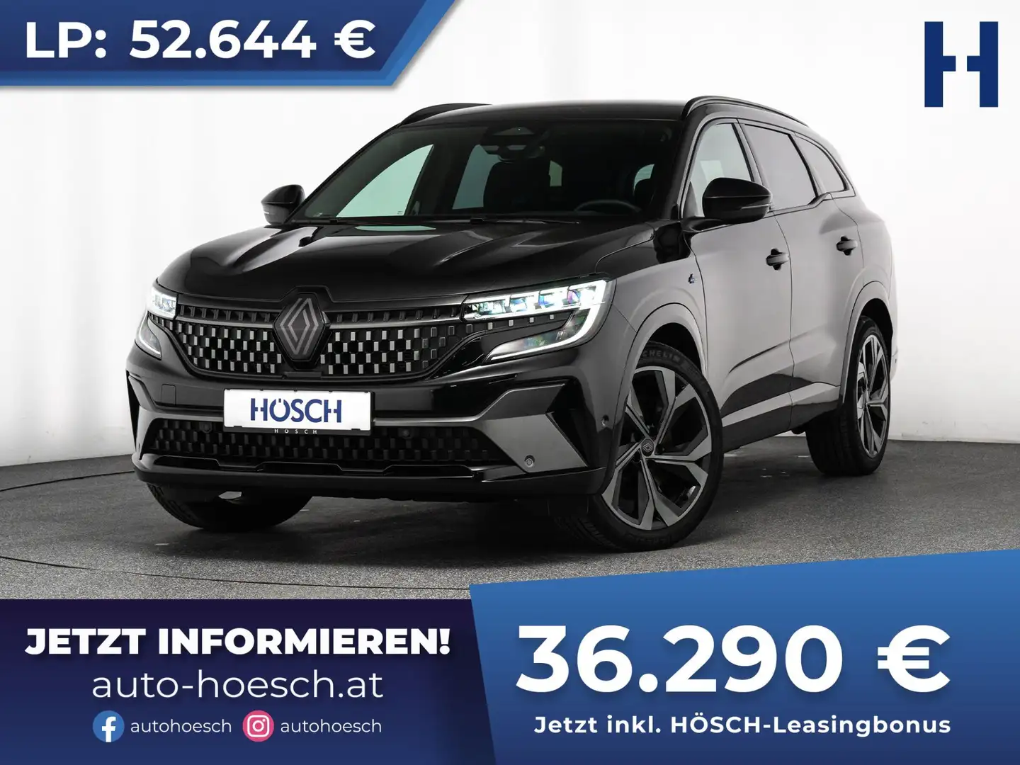 Renault Espace Esprit Alpine E-Tech 200 HEAD-UP 7-SITZE ASSIST+++ Schwarz - 1
