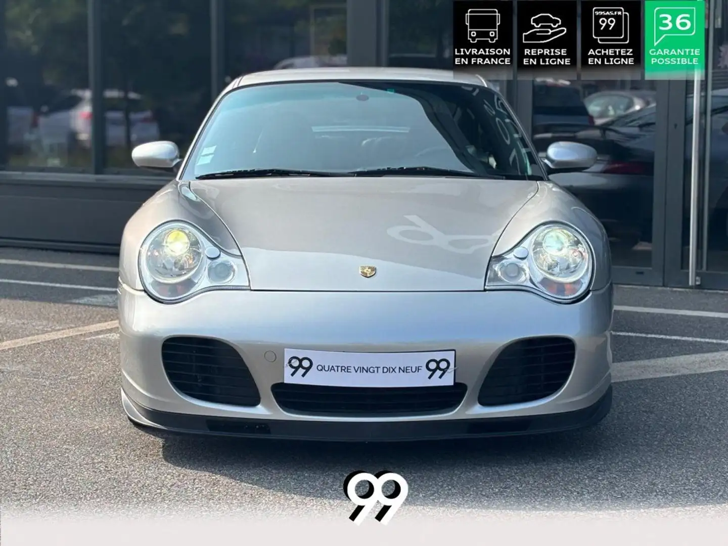 Porsche 911 TYPE 996 Turbo 3.6i- 420 TYPE 996 COUPE Turbo Gris - 2