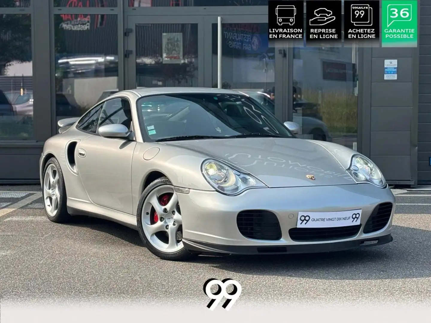 Porsche 911 TYPE 996 Turbo 3.6i- 420 TYPE 996 COUPE Turbo Gris - 1
