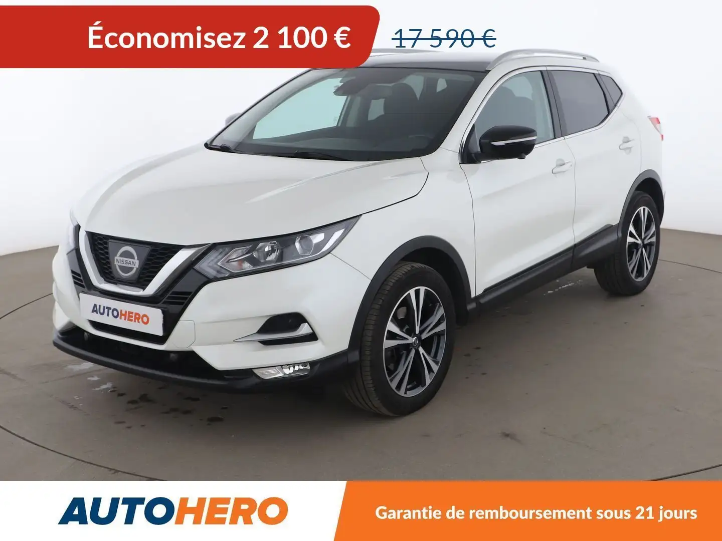 Nissan Qashqai 1.6 DIG-T N-Connecta Blanc - 1