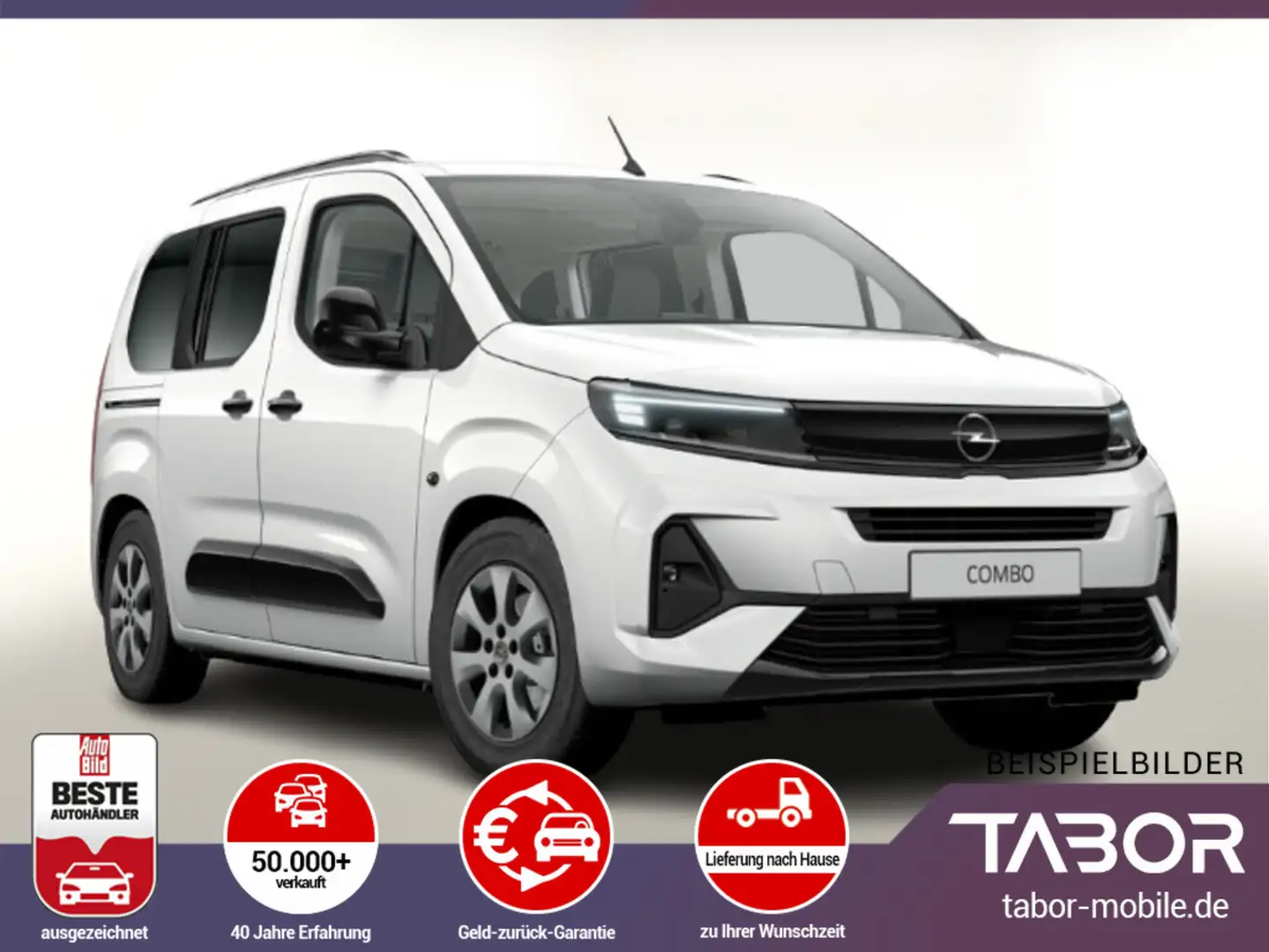 Opel Combo 1.5 D 130 AT8 GS Nav Kam ACC Keyl Klimaaut Weiß - 1