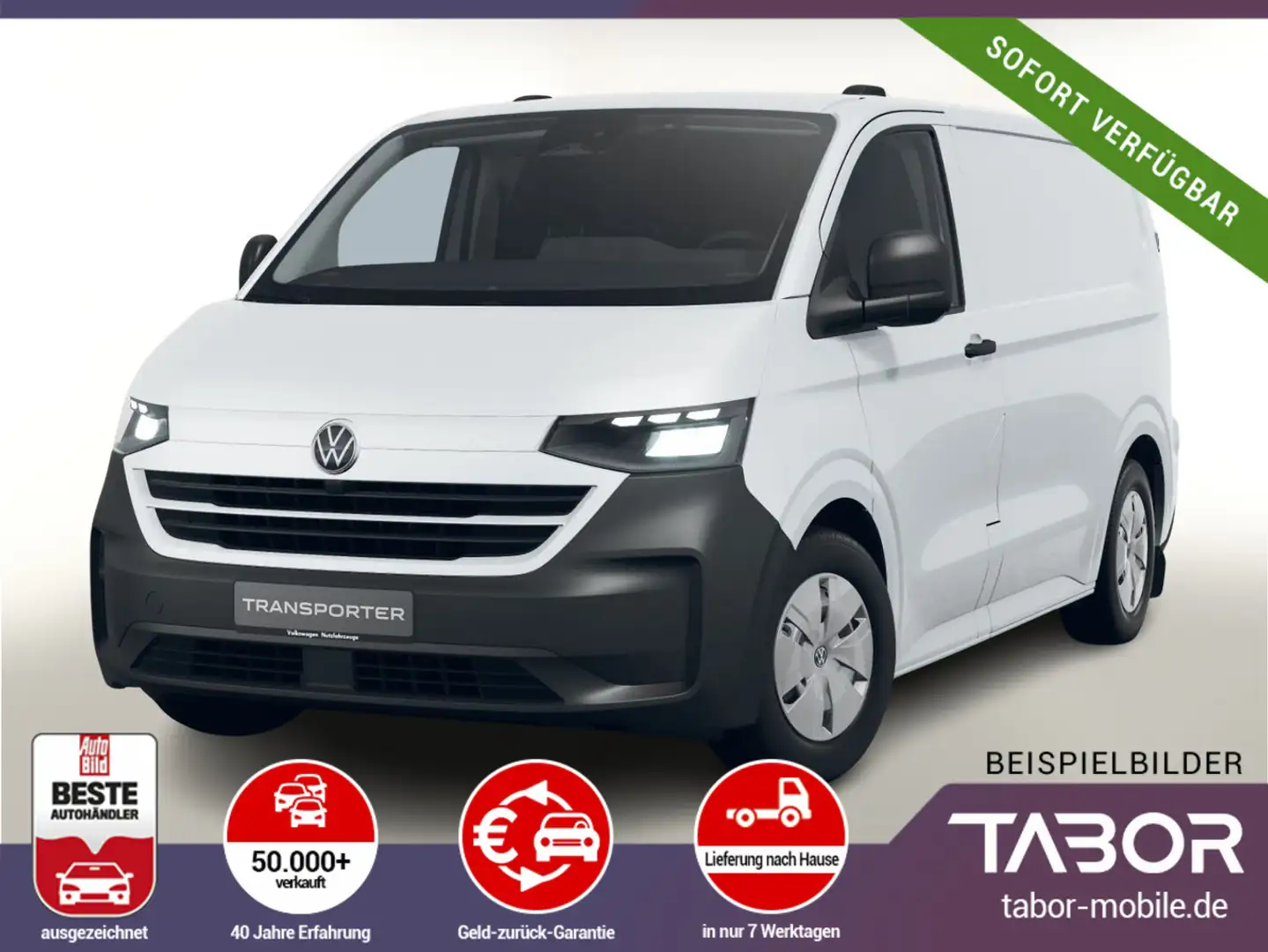 Volkswagen T7 Kastenwagen 2.0 TDI 110 L2 LED PDC Temp 3-S White - 1