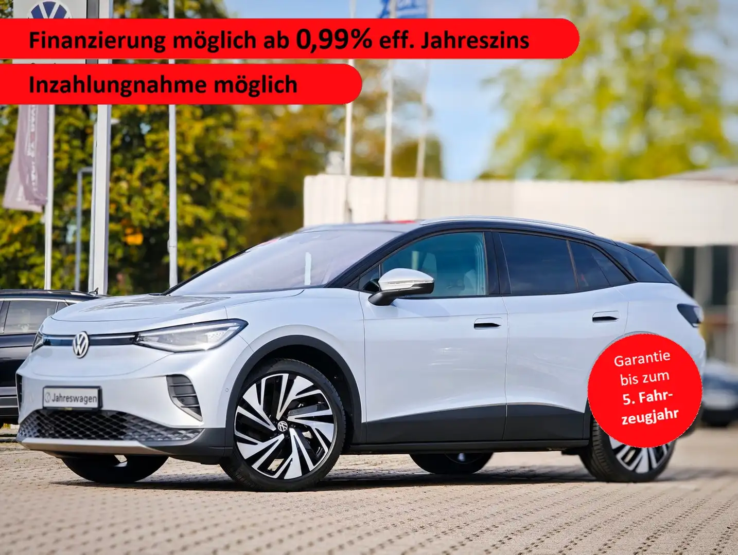 Volkswagen ID.4 Pro AHK*Matrix*WäPu*e-Sitze* Argent - 1