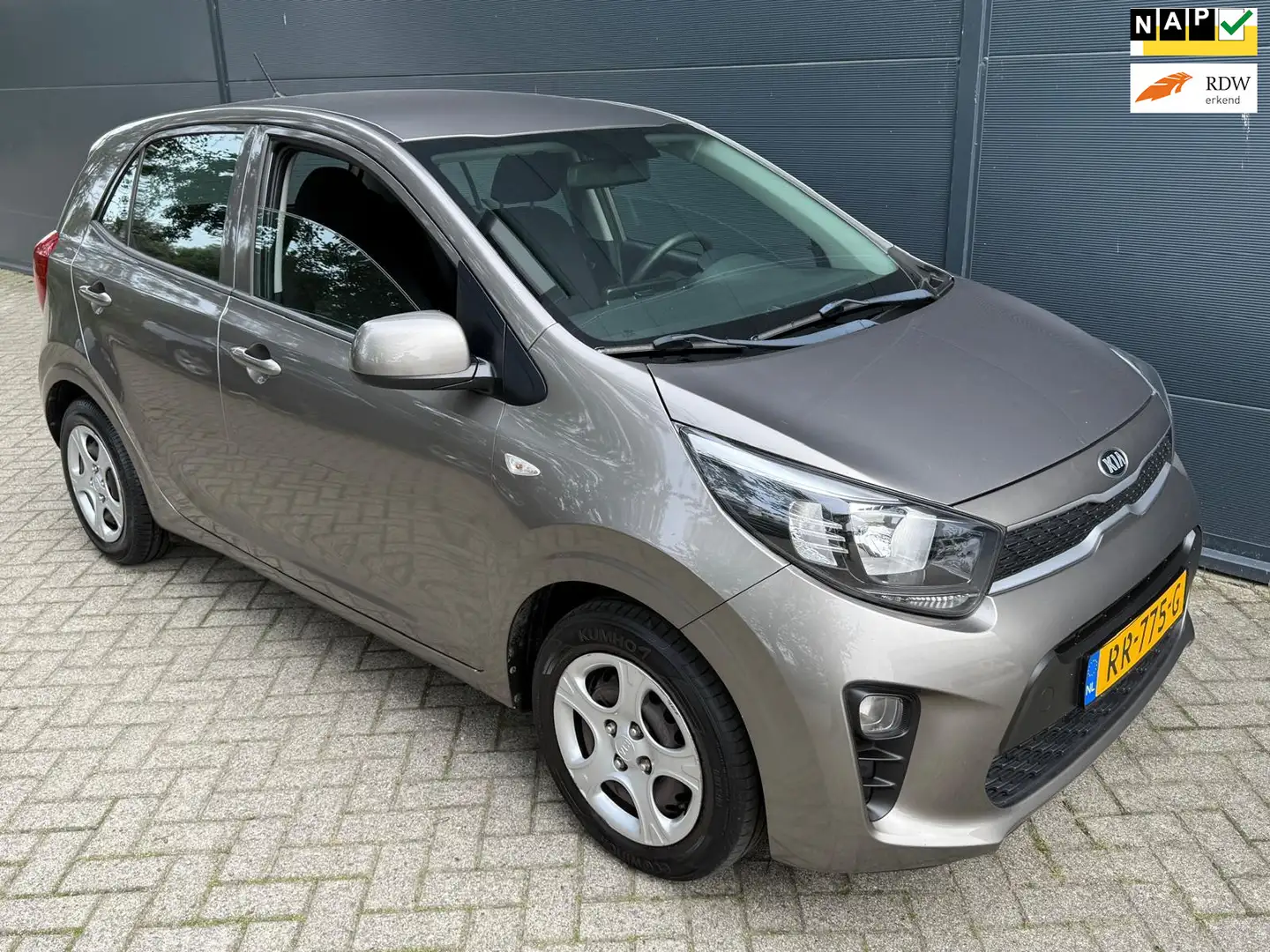 Kia Picanto 1.0 CVVT EconomyPlusLine/5D/Airco/bluetooth/AUX US Grau - 1