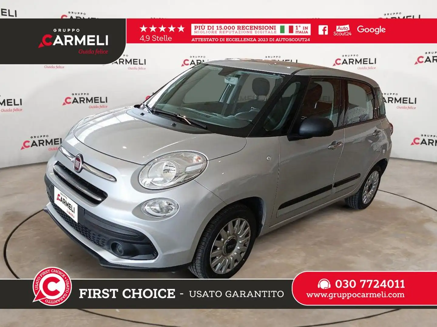 Fiat 500L 1.3 mjt Urban 95cv dualogic my19 Grigio - 1