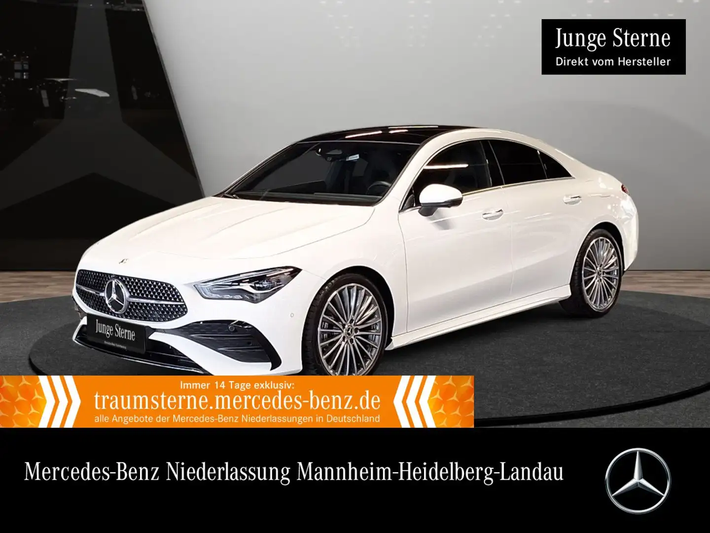 Mercedes-Benz CLA 180 AMG+PANO+360°+LED+TOTW+KEYLESS+7G Weiß - 1