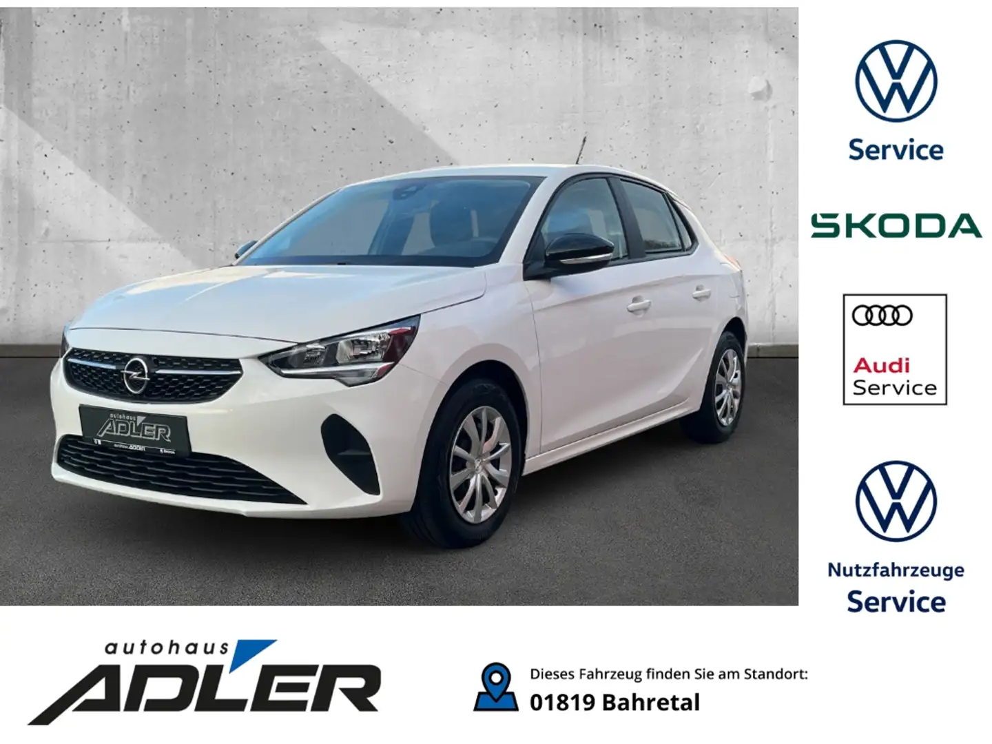 Opel Corsa F Edition 1.2 EU6d Blanc - 1