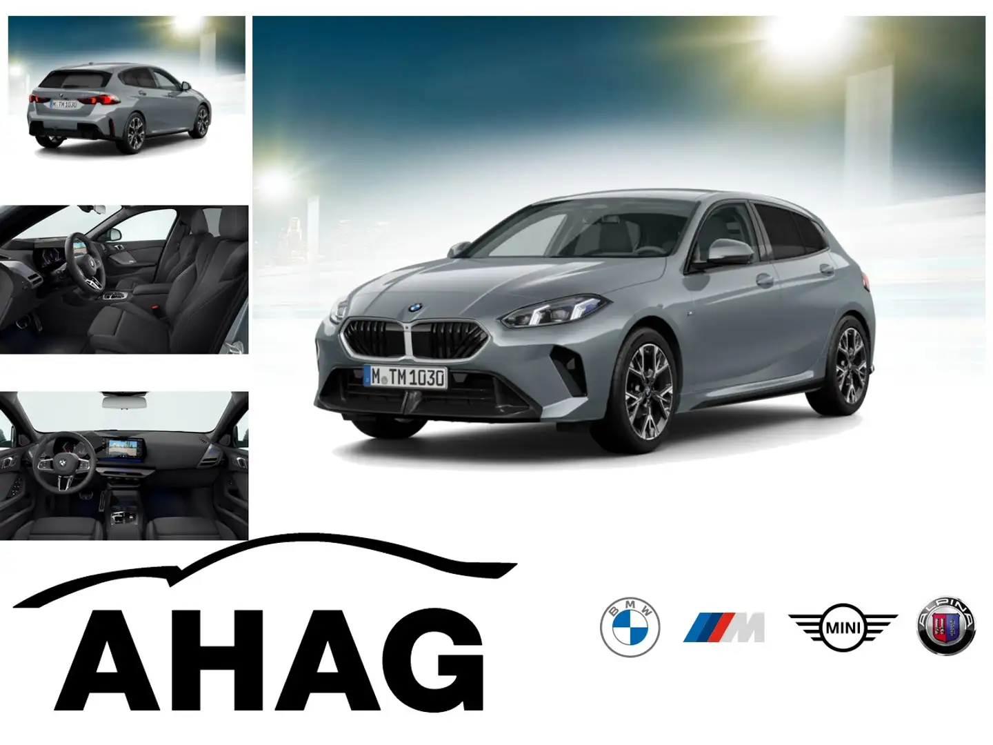 BMW 114 120 Steptronic M Sportpaket Klimaaut. Head-Up Grijs - 1